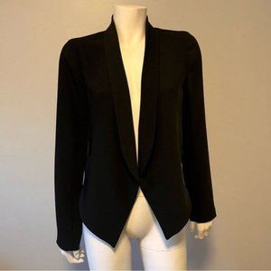 Bailey 44 Women's Open Front Waterfall Drap Blazer jacket Black Size M